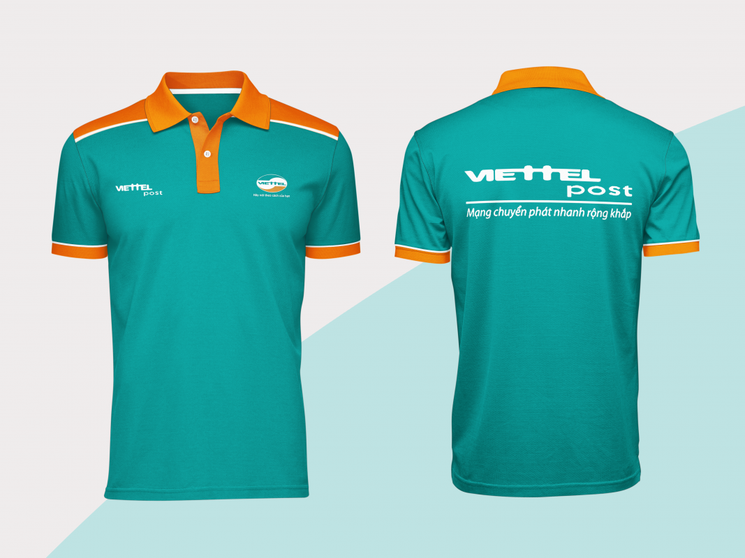 Mẫu áo đồng phục Viettel polo đỏ