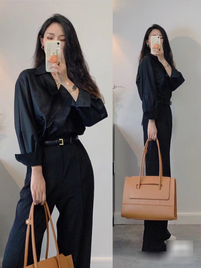 Các kiểu xắn tay áo sơ mi nữ