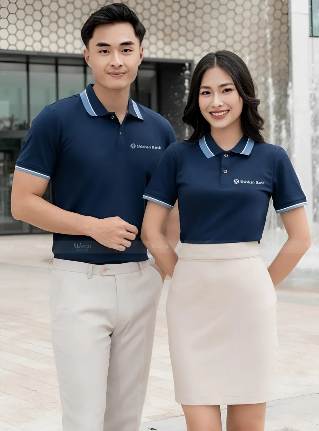 mẫu đồng phục shinhan bank chuyên nghiệp