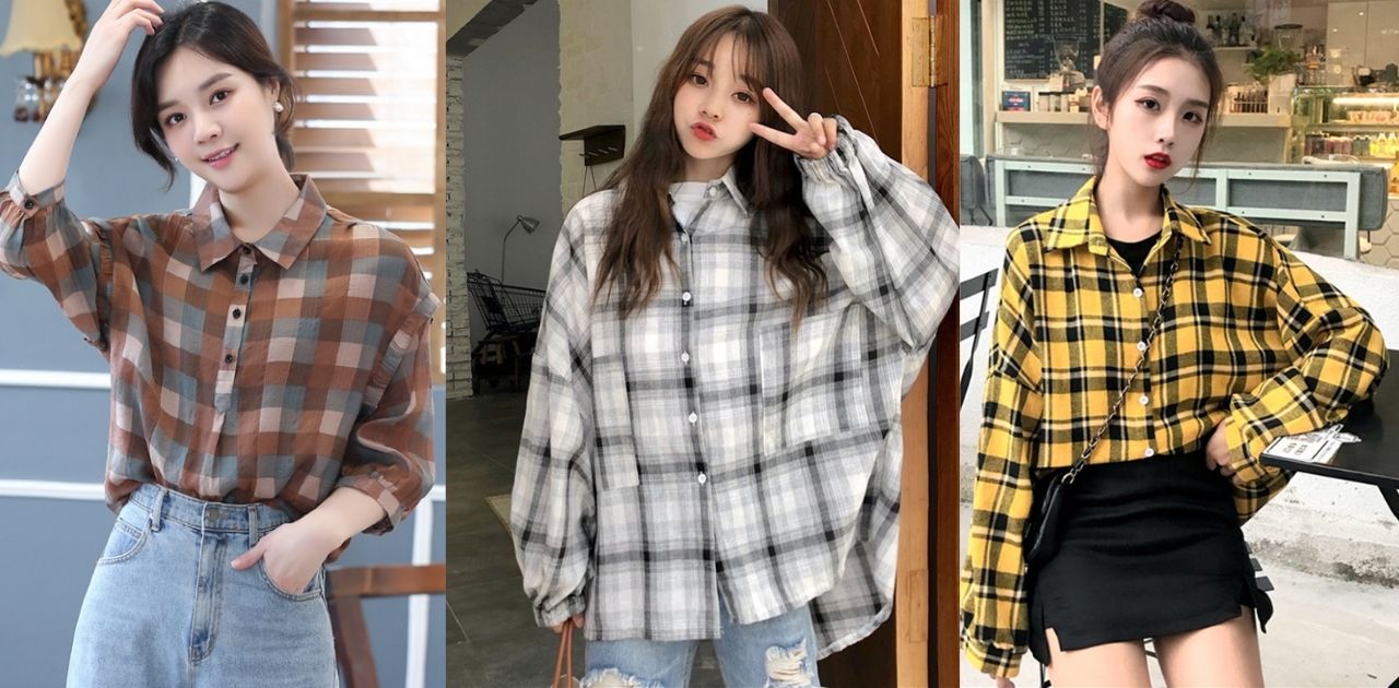 15+ Mẫu Áo Sơ Mi Kẻ Sọc Đẹp Xu Hướng Kèm Cách Phối Đồ 5 Các kiểu áo sơ mi caro nữ trẻ trung