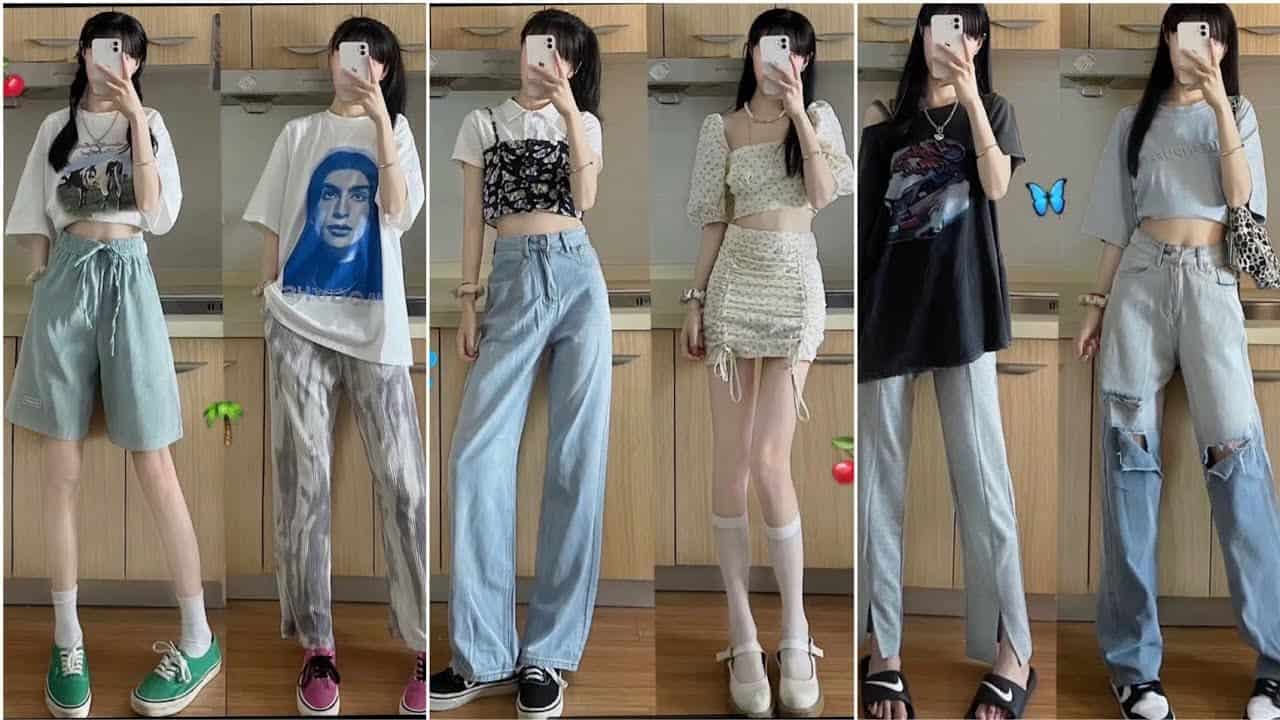 Phối đồ nữ lùn cute