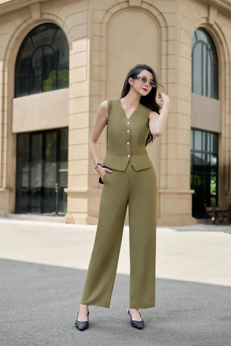 Set đồ dáng rộng nữ thanh lịch