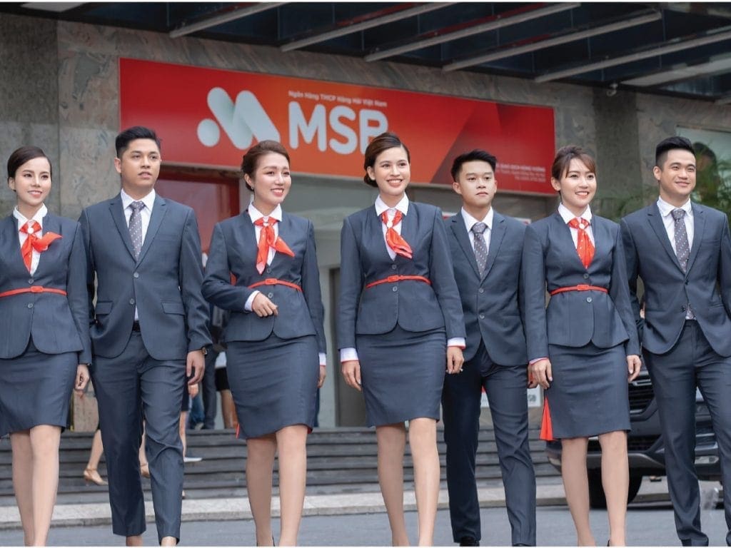 20+ Mẫu Đồng Phục Ngân Hàng Đẹp Chuyên Nghiệp Nhất 1 Đồng phục ngân hàng thanh lịch