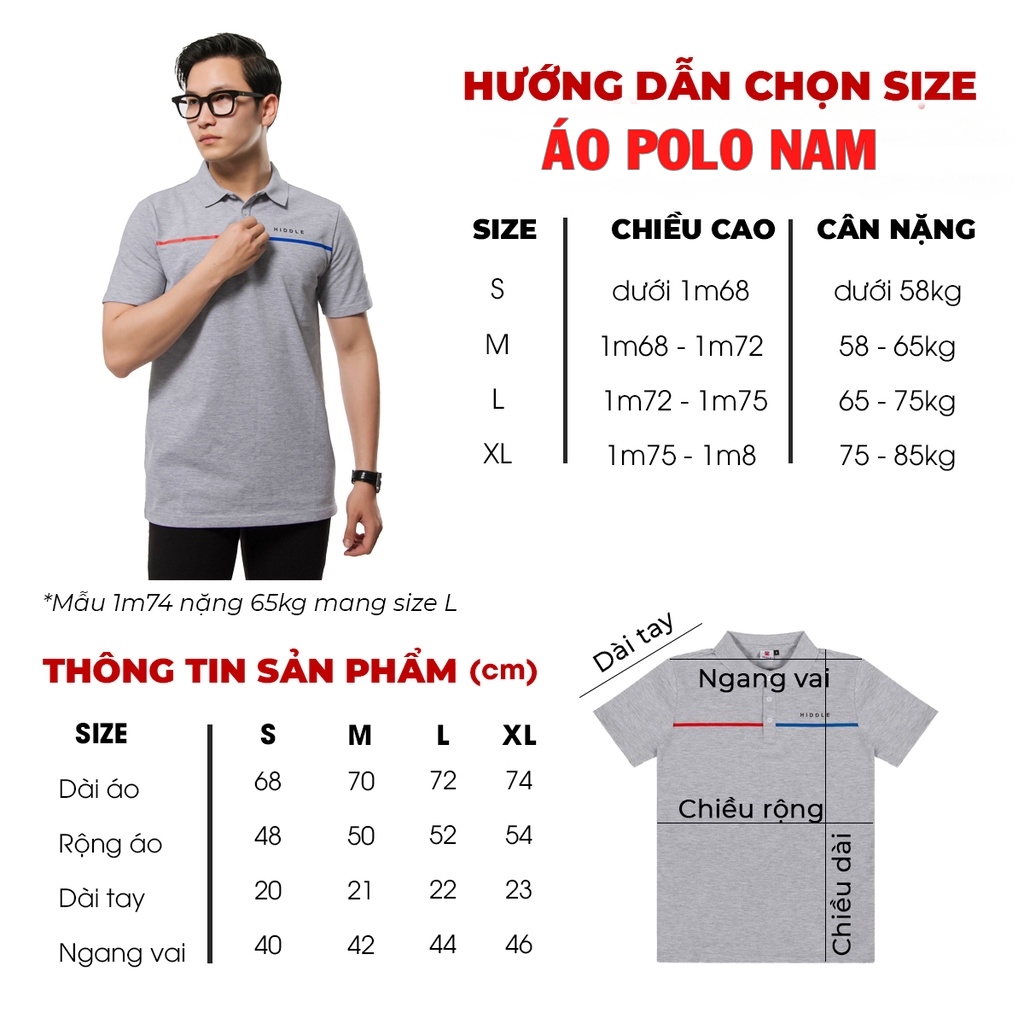 cách chọn size áo polo