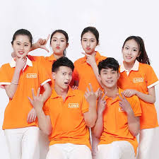 Đồng phục team building màu cam