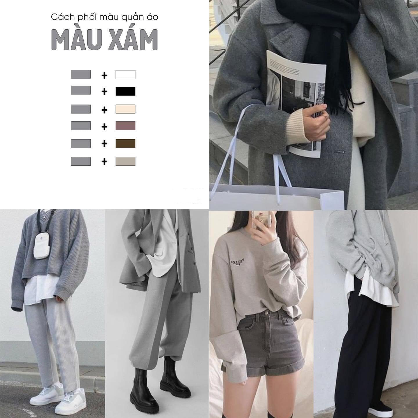 Phối màu quần áo nữ theo tông da