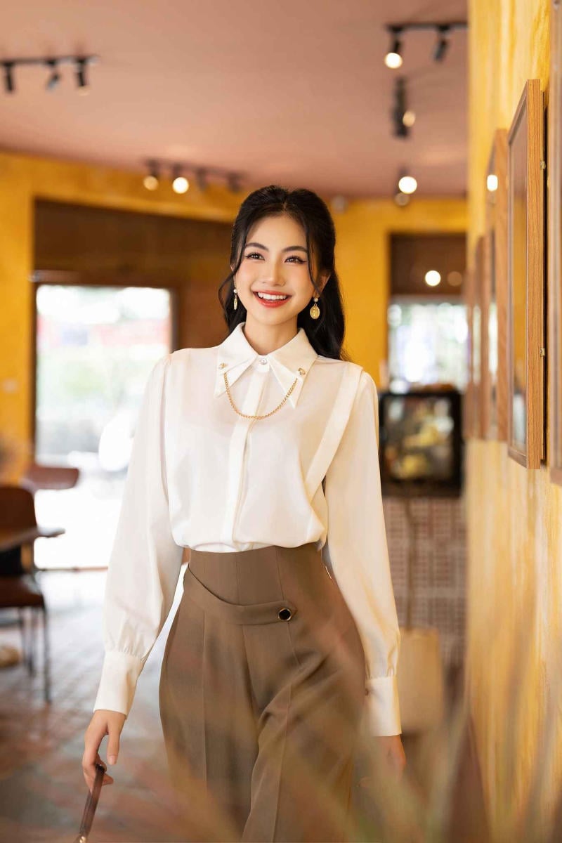 Áo sơ mi oversized kiểu hàn quốc