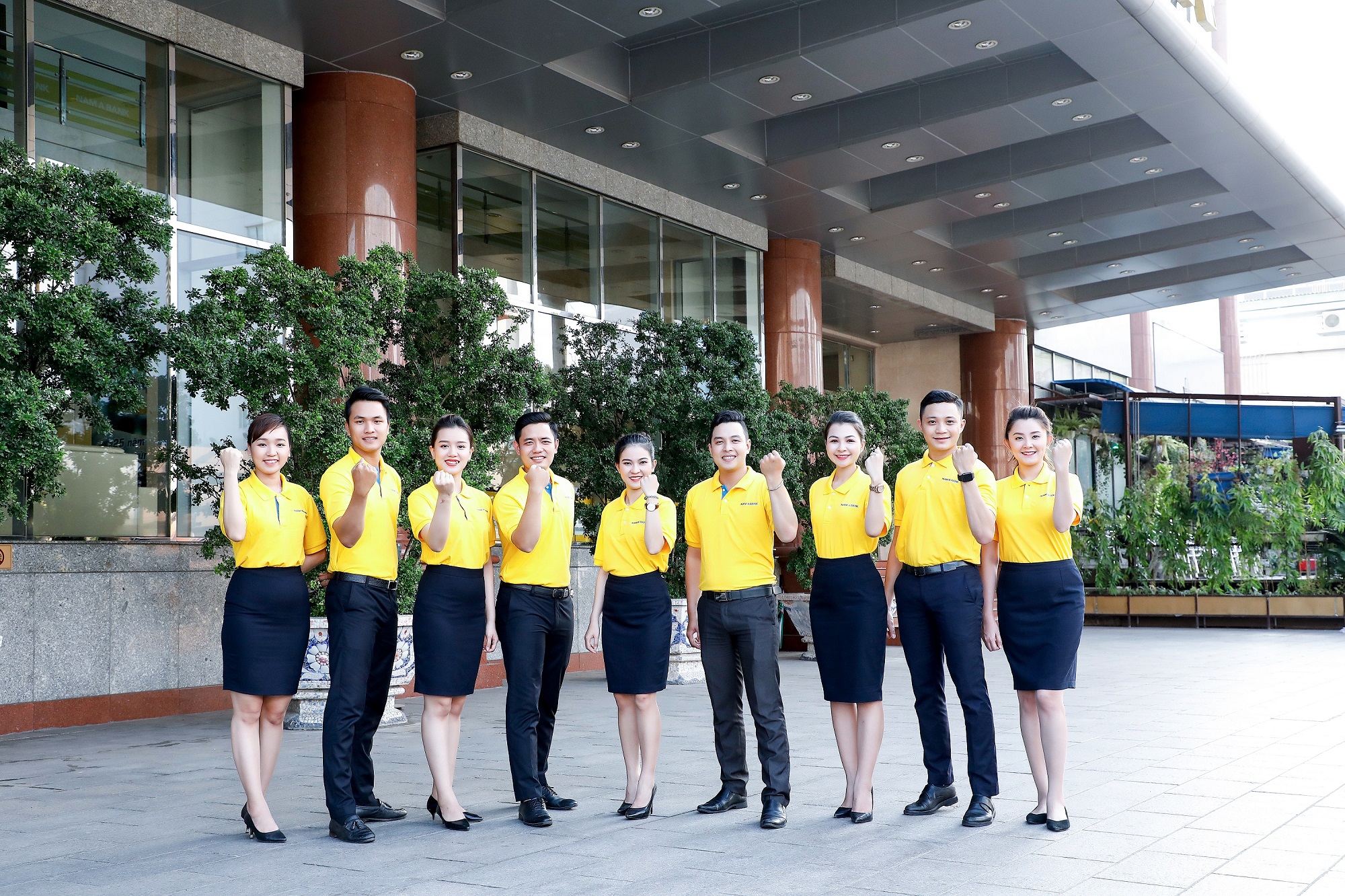 Mẫu đồng phục Nam Á Bank cho toàn thể nhân viên