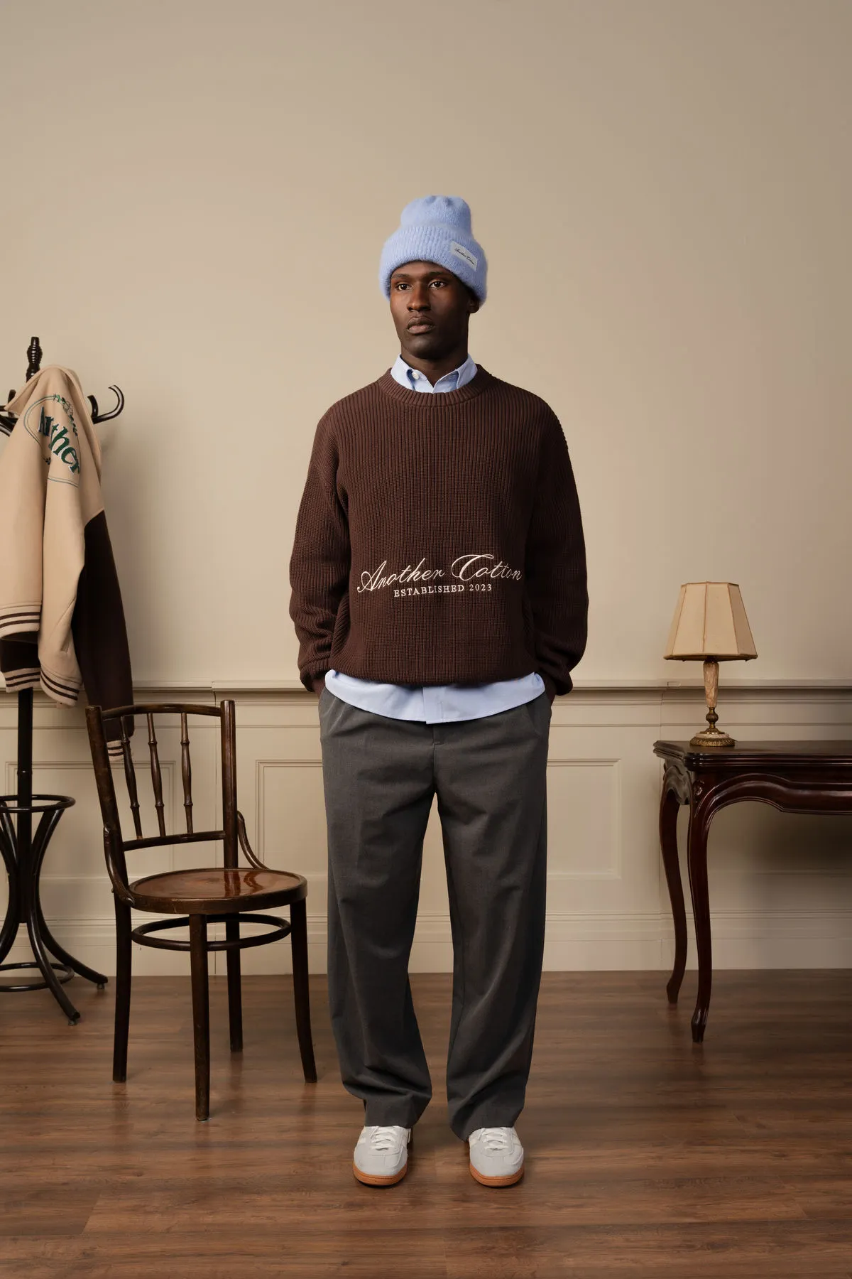 Bí quyết phối màu áo len và sơ mi