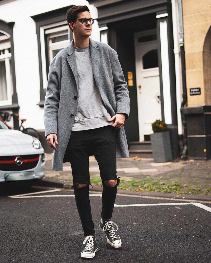 giày converse phối đồ nam