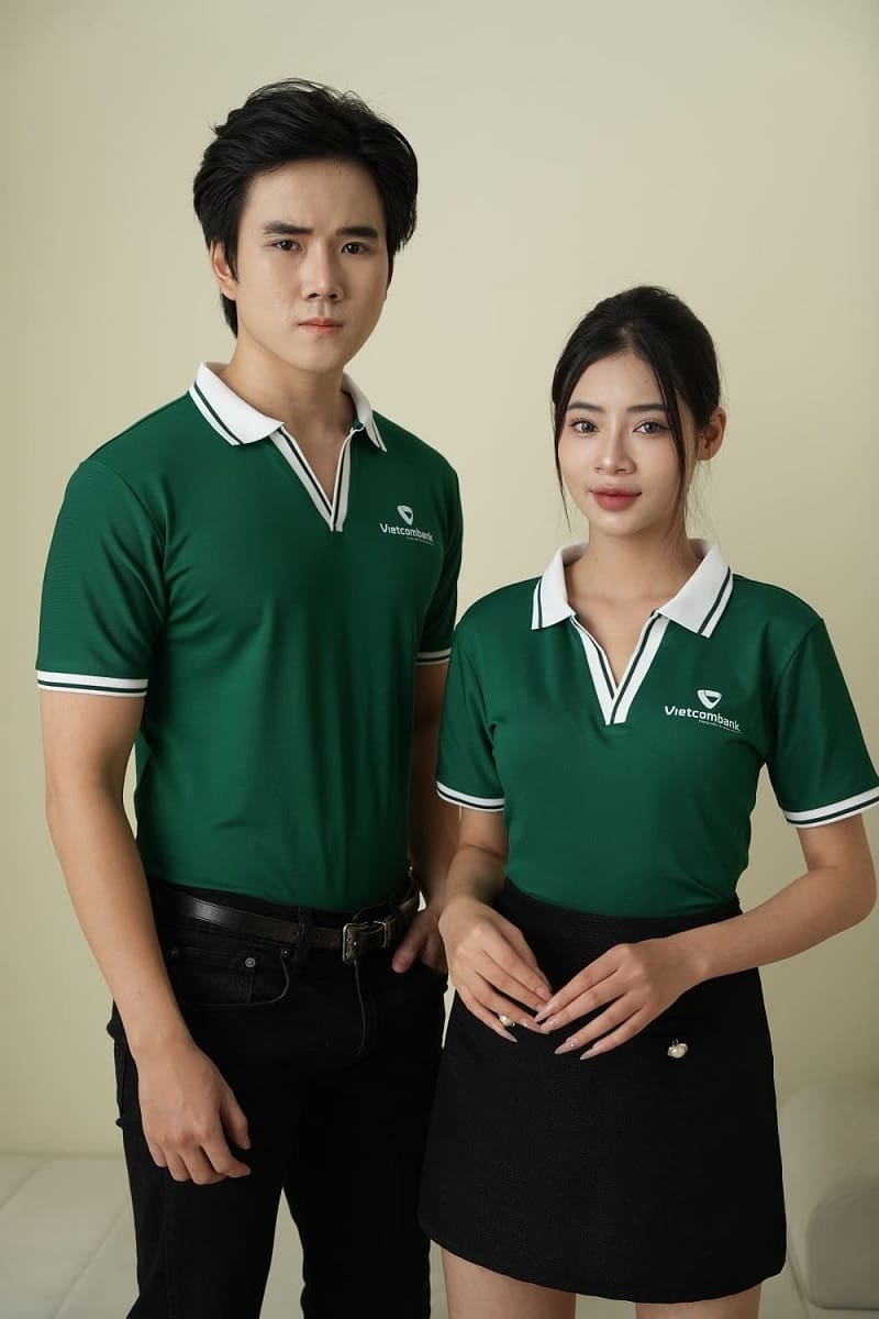 Phân Tích Đồng Phục Vietcombank Từ Thiết Kế Đến Ý Nghĩa 4 Áo polo đồng phục Vietcombank