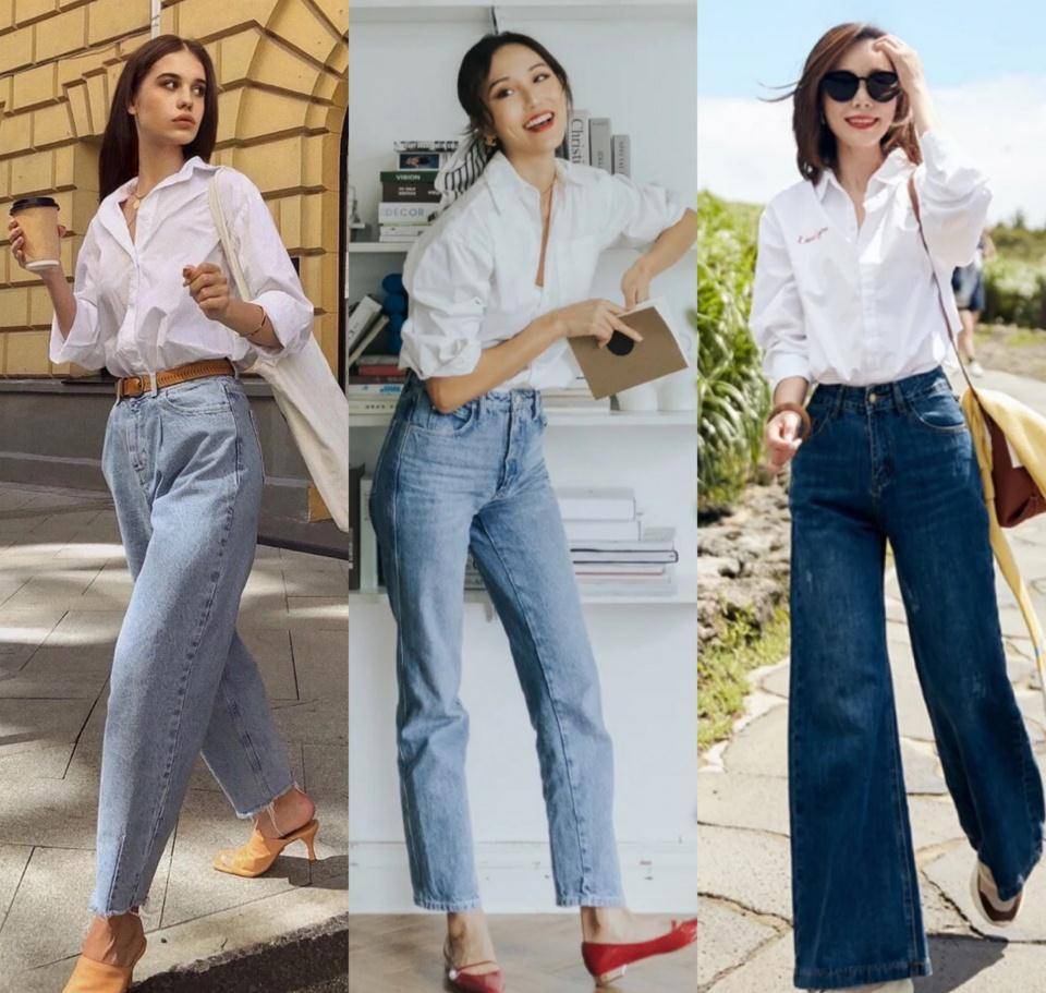 Style dạo phố với áo sơ mi trắng form rộng