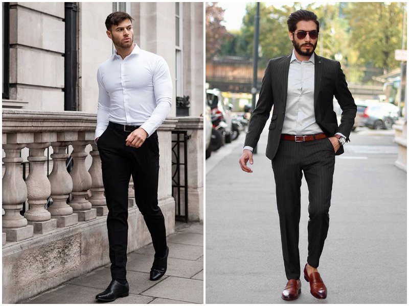 phối đồ với giày loafer nữ