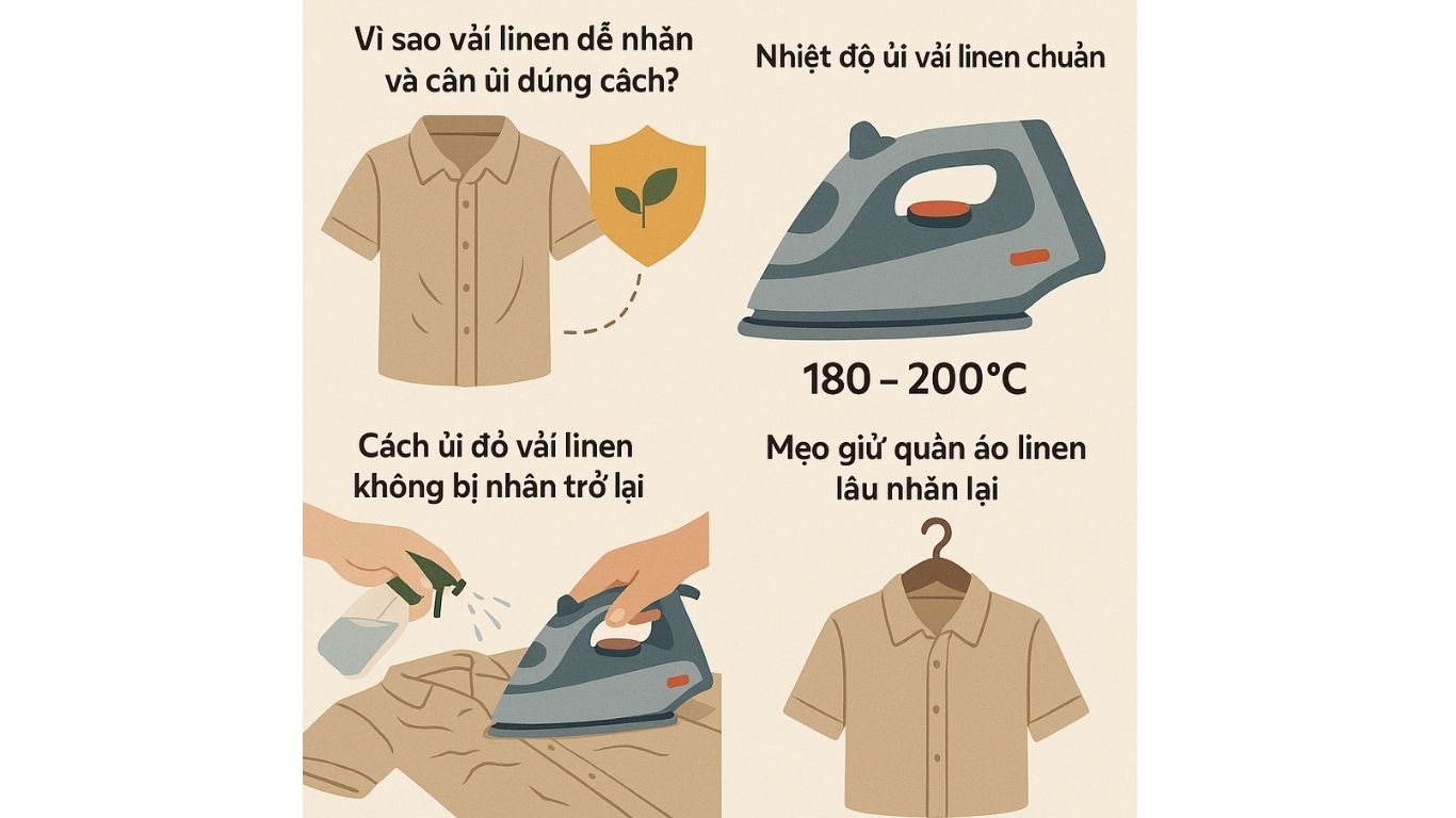 Cách Ủi Đồ Thẳng Tắp Toàn Diện Cho Từng Loại Vải 2 cách ủi đồ vải linen
