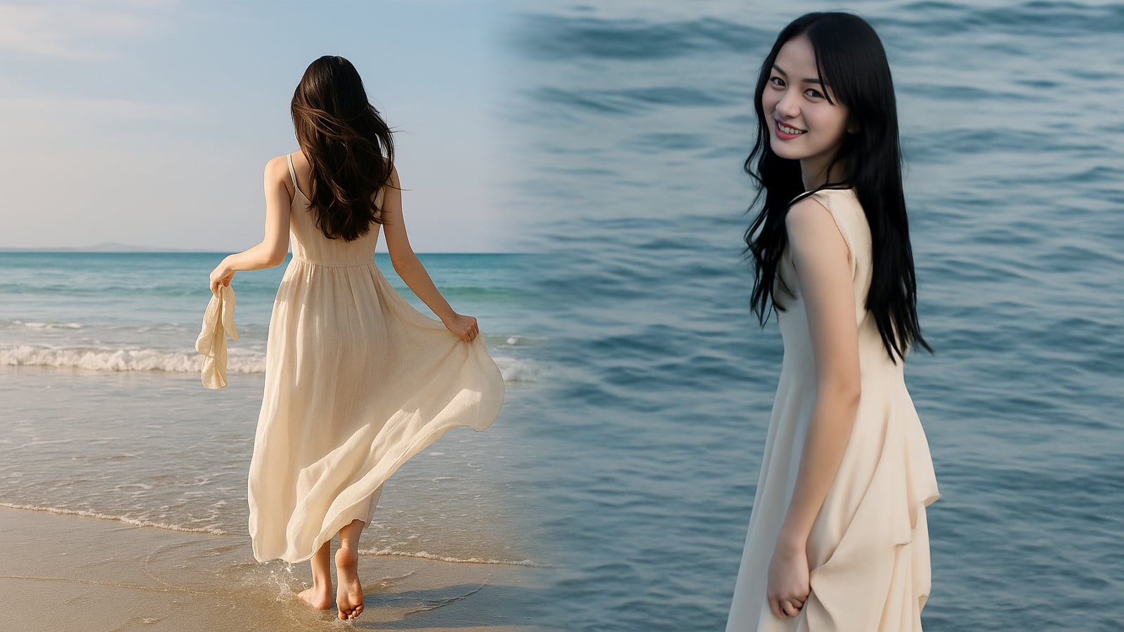 Đi Biển Mặc Gì Chụp Hình Đẹp? 15+ Bí Quyết Phối Đồ 1 Váy maxi đi biển chụp hình đẹp